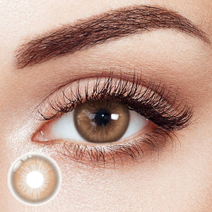 Dancing Star Brown Prescription Yearly Contact Lenses | 2 Pcs