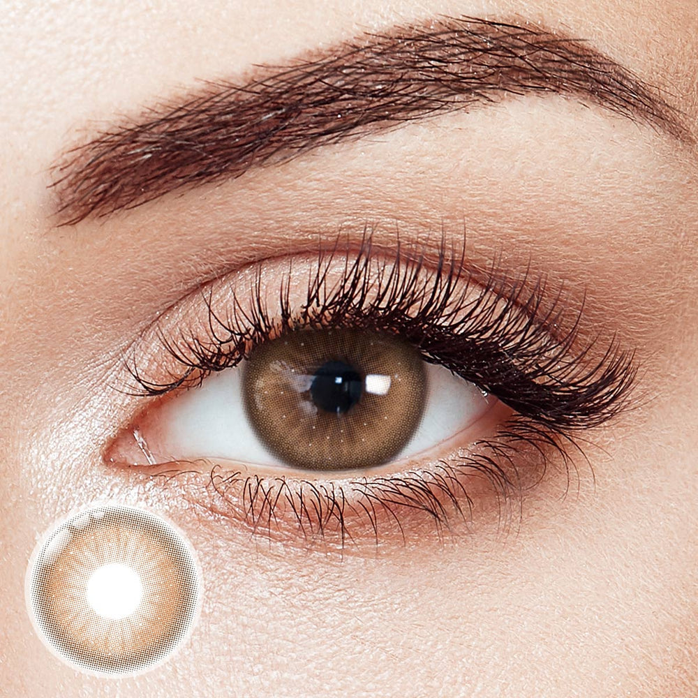 Dancing Star Brown Prescription Yearly Contact Lenses | 2 Pcs