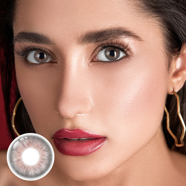Early Autumn Gray Yearly Contact Lenses | 2 Pcs