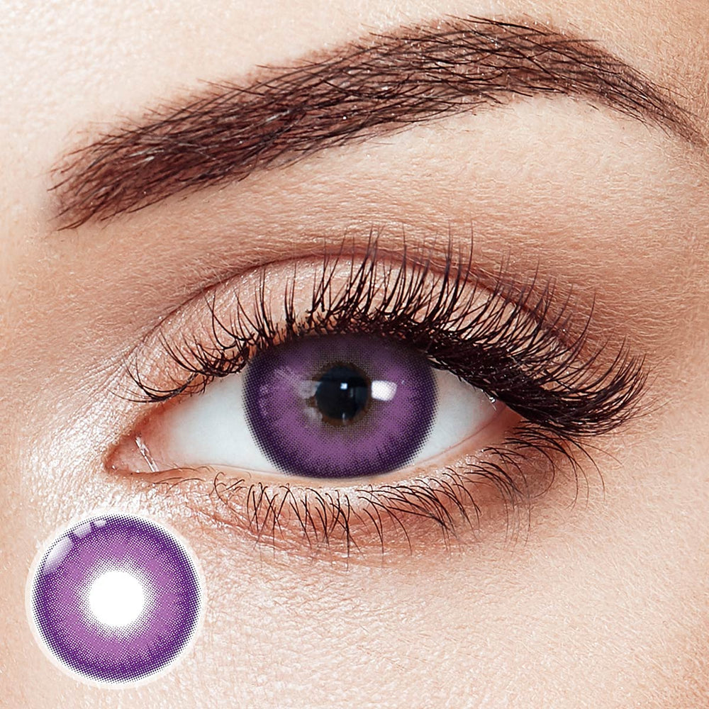 Zodiac Purple Prescription 6 Months Contact Lenses | 2pcs