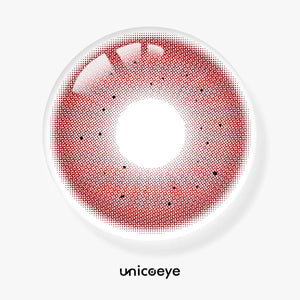 Dottie Red Prescription 6 Months Contact Lenses | 2 Pcs