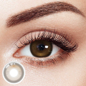 Soft Mocha Brown Prescription Yearly Contact Lenses | 2pcs