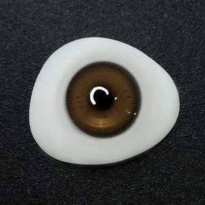 Soft Mocha Brown Prescription Yearly Contact Lenses | 2pcs