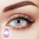 Psycho Lace Pink Costume Yearly Contact Lenses | 2 Pcs