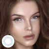 Cream Blue 6 Months Contact Lenses