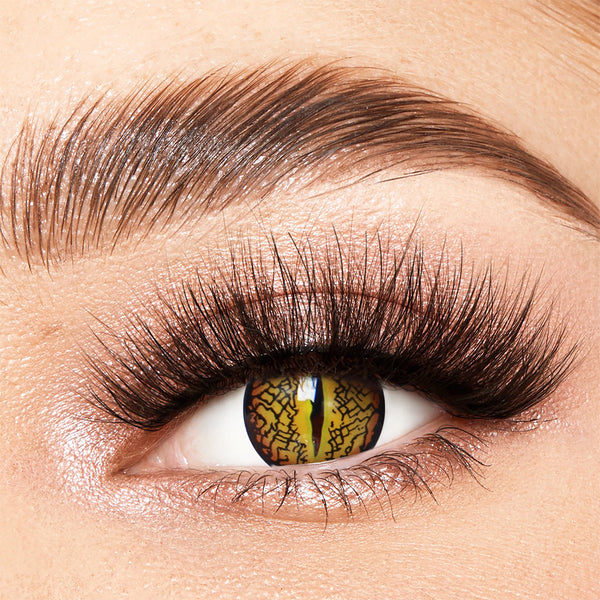 Lizard Eye Brown Costume Yearly Contact Lenses