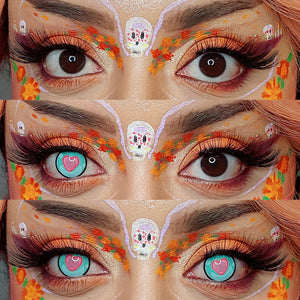 Puppet Green Costume Yearly Contact Lenses