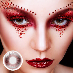 Witch's Tears Gray Costume Yearly Contact Lenses | 2 Pcs