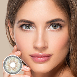 Cleopatra Gray Prescription Yearly Contact Lenses