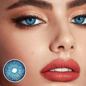 [US Warehouse] New York 2 Blue Prescription Monthly Contact Lenses