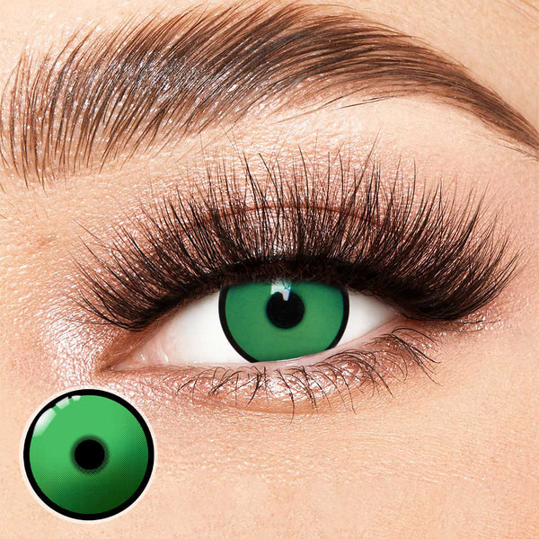 Obsidian Green Costume Yearly Contact Lenses
