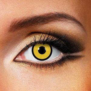 Circle Yellow Costume Contact Lenses