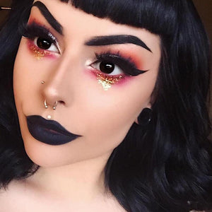 Blind Black Costume Contact Lenses