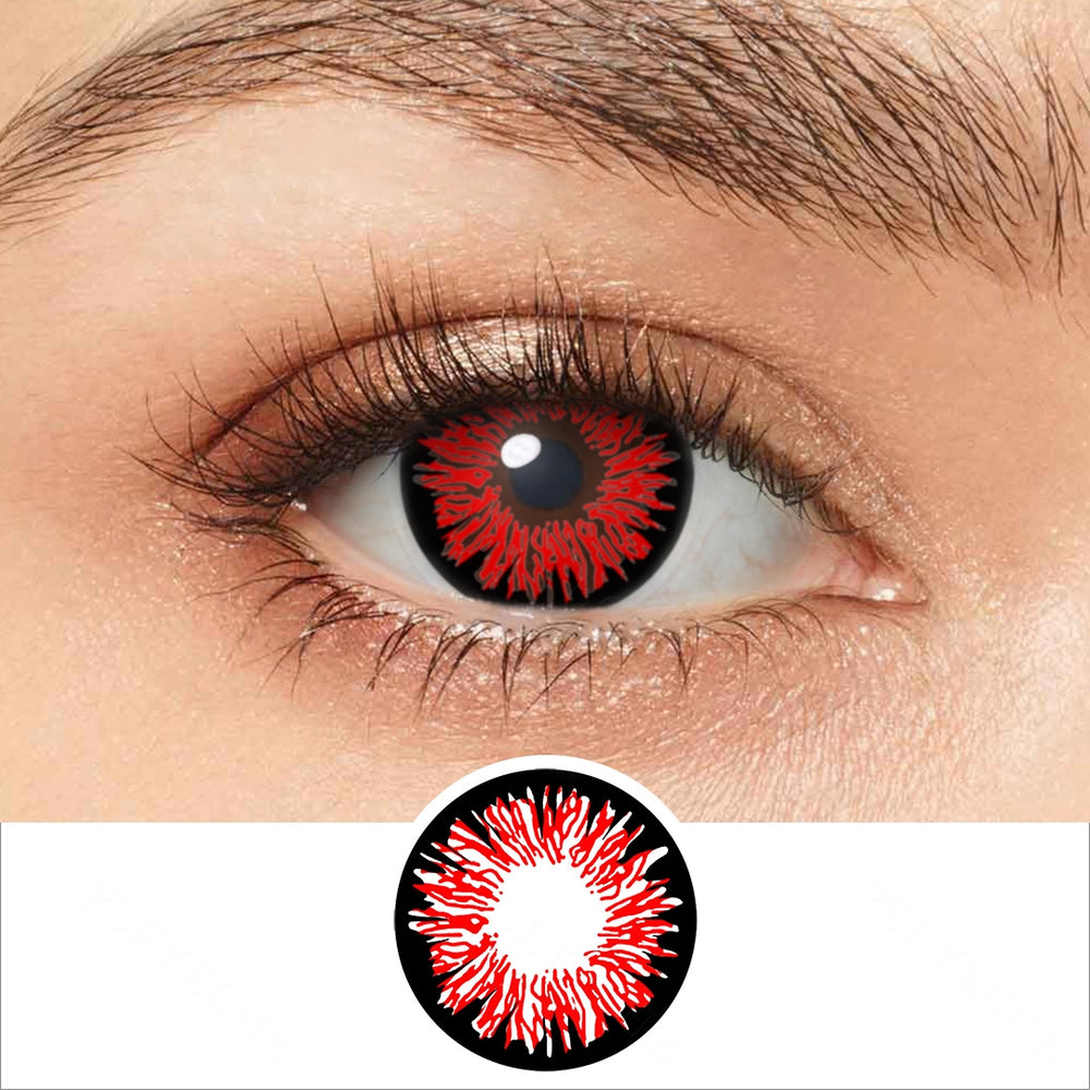Blood Red Cosplay Contact Lenses