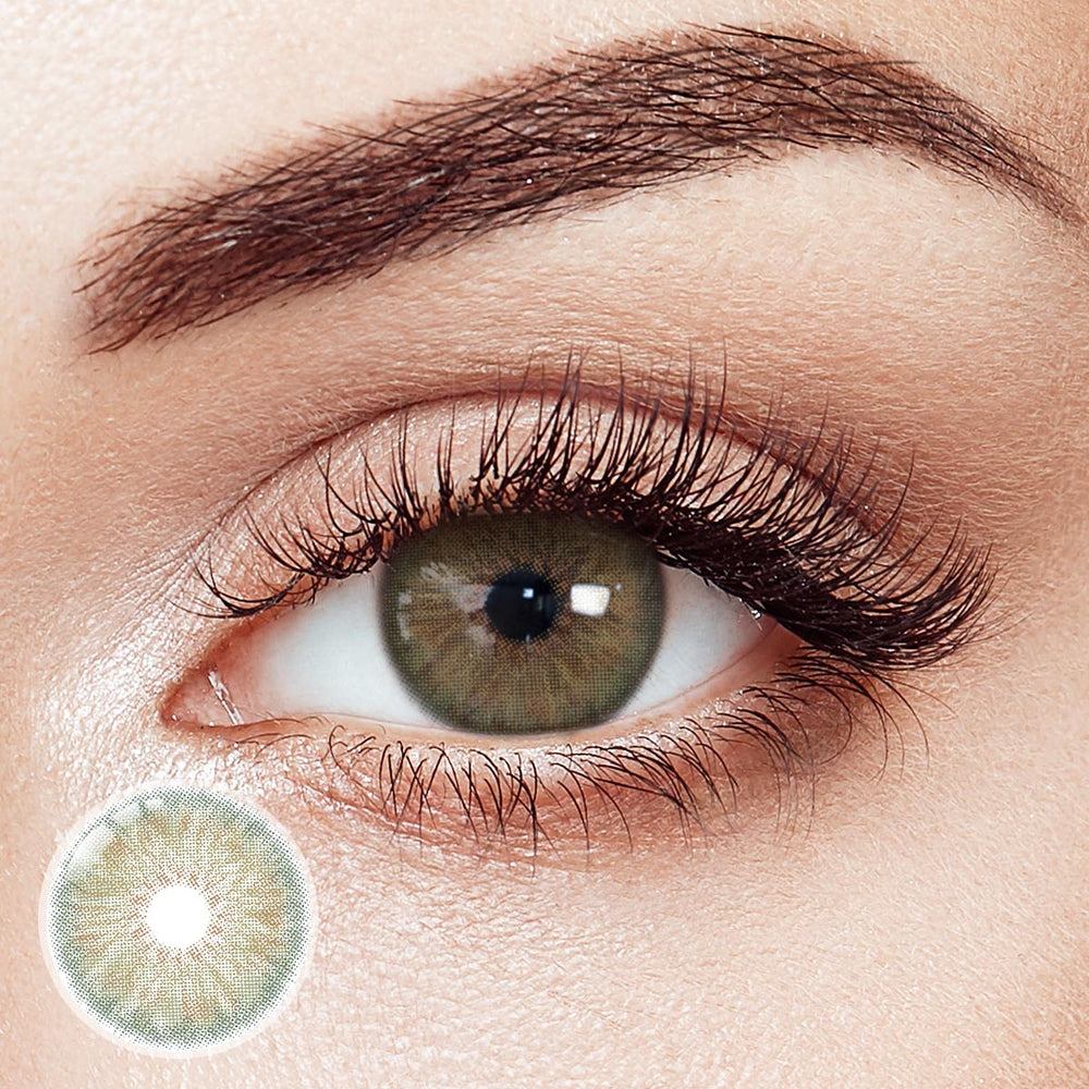 Breeze Green Prescription Yearly Contact Lenses | 2 Pcs
