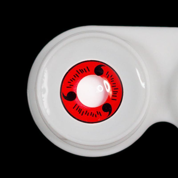 Magatama Red Costume Prescription Yearly Contact Lenses
