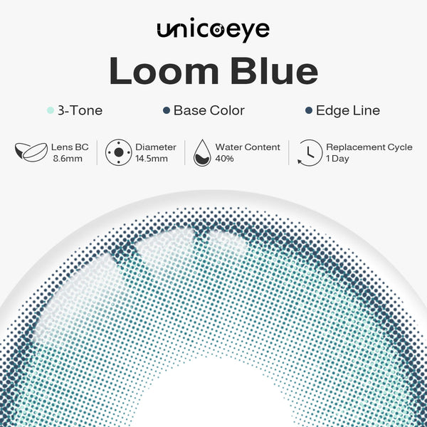 Loom Blue Prescription Daily Contact Lenses | 2 Pcs