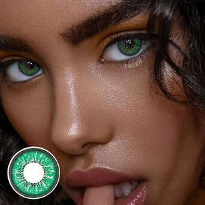 Flame Green Contact Lenses