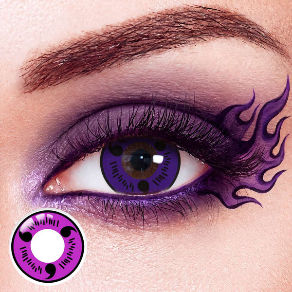 Sasuke Uchiha Purple Costume Yearly Contact Lenses | 2 Pcs