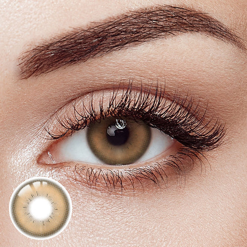 Azure Fantasy Brown Prescription Yearly Contact Lenses