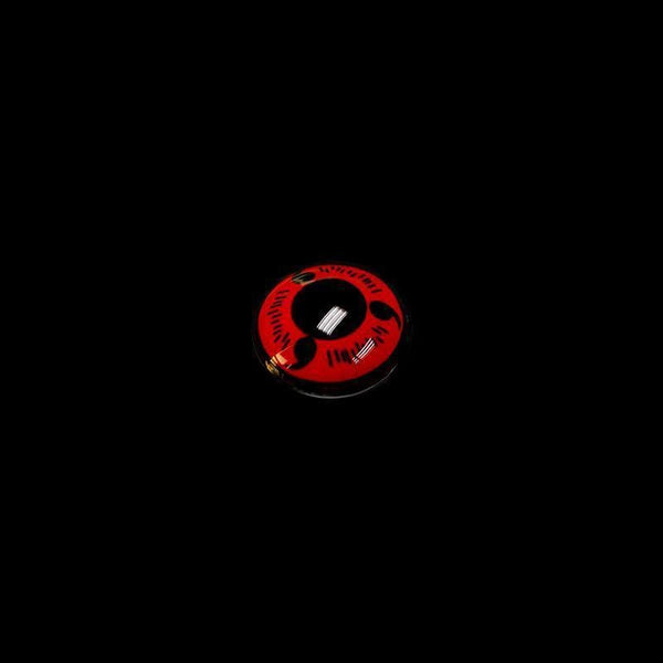 Magatama Red Costume Prescription Yearly Contact Lenses
