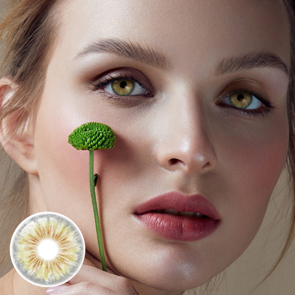 Cleopatra Green Prescription Yearly Contact Lenses