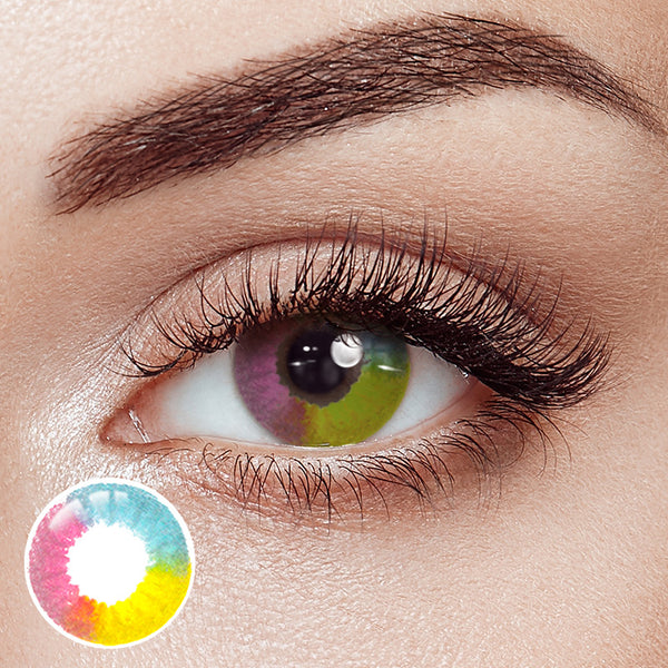 Nebula Rainbow Costume Yearly Contact Lenses