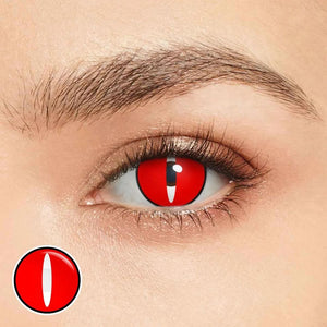 Red Cosplay Yearly Contact Lenses