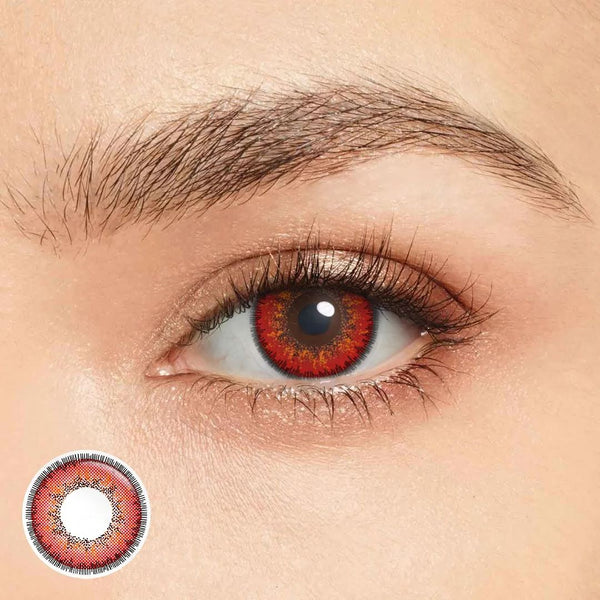 Red Halloween Yearly Contact Lenses