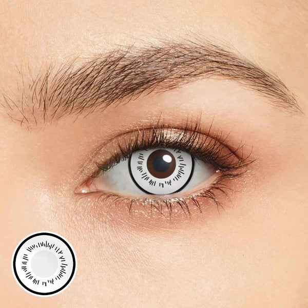 White Halloween Yearly Contact Lenses