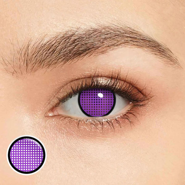 Mesh Purple Costume Yearly Contact Lenses