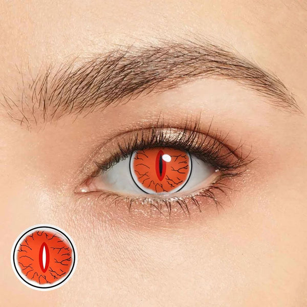 Demon Eye Red Costume Yearly Contact Lenses