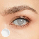 Mesh White Costume Yearly Contact Lenses