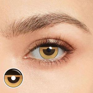 Hazelnut Black Costume Yearly Contact Lenses