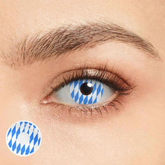 Pyramid Scheme Blue Costume Yearly Contact Lenses