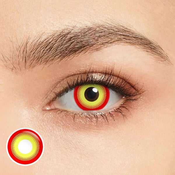 Sunset Blaze Red Costume Yearly Contact Lenses