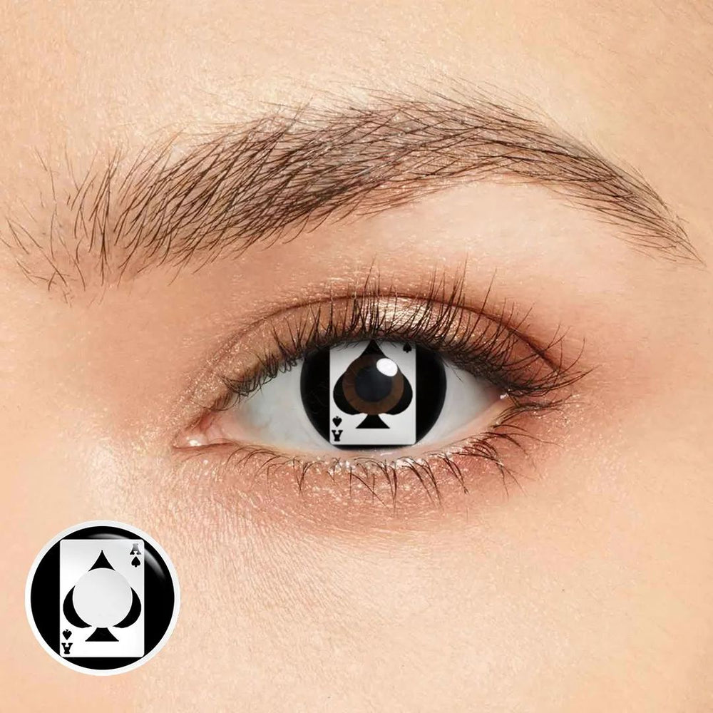 Ace of Spades Costume Yearly Contact Lenses