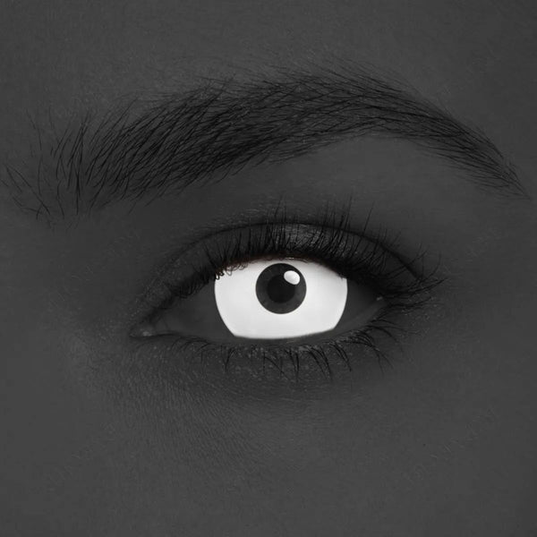 Solid White Sclera 17mm Costume Yearly Contact Lenses