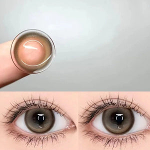 Cheese Tart Brown Prescription Yearly Contact Lenses
