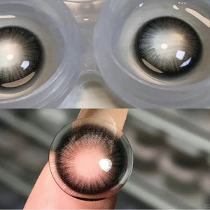 Barley Tea Black Prescription Yearly Contact Lenses