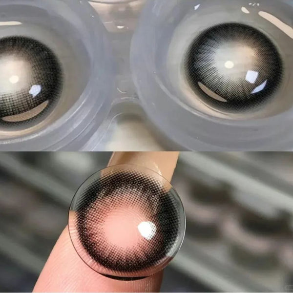 Barley Tea Black Prescription Yearly Contact Lenses