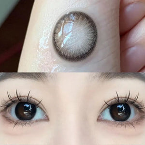 Barley Tea Black Prescription Yearly Contact Lenses