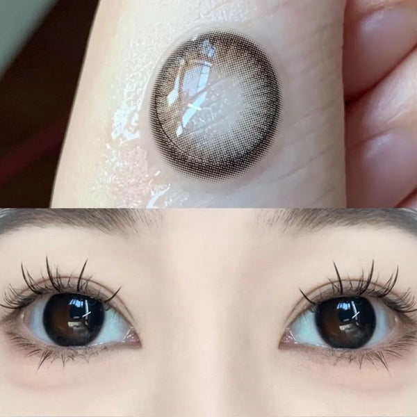 Barley Tea Black Prescription Yearly Contact Lenses