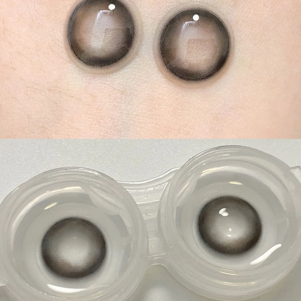 Cream Black Prescription Yearly Contact Lenses