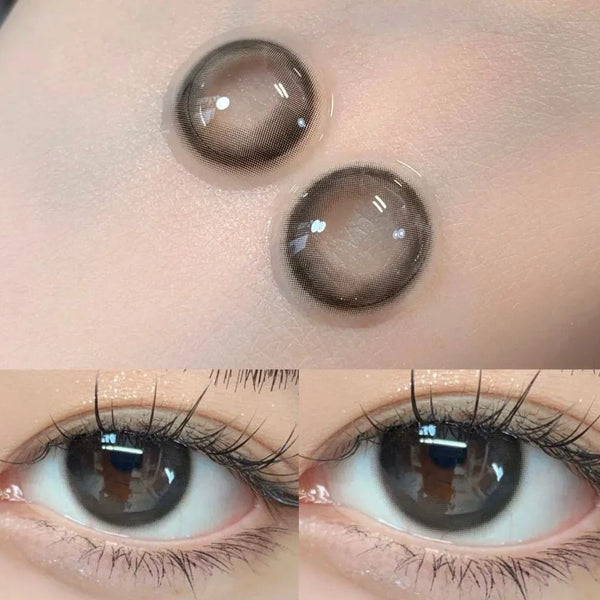 Cream Black Prescription Yearly Contact Lenses