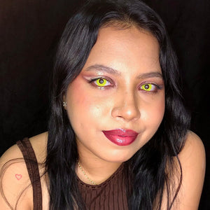 Pure Yellow Costume Contact Lenses