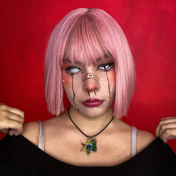 Black Cross Costume Contact Lenses