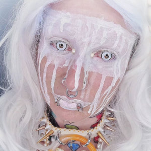 Circle White Costume Contact Lenses