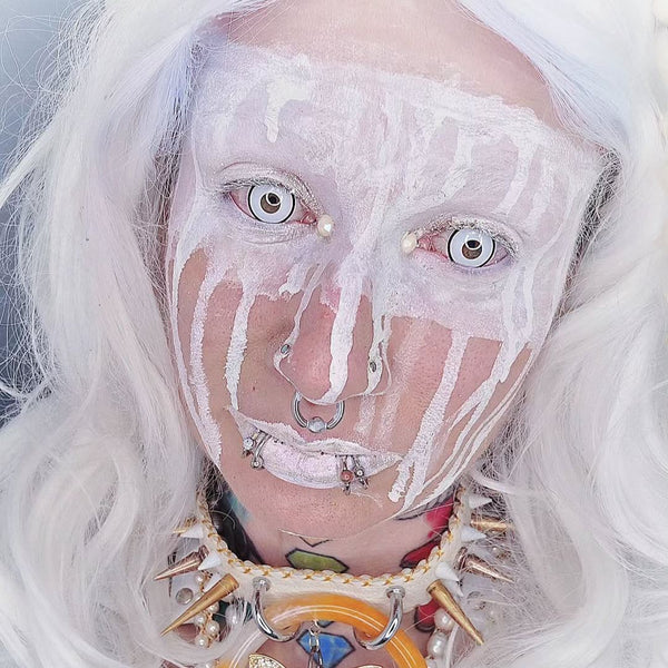 Circle White Costume Contact Lenses