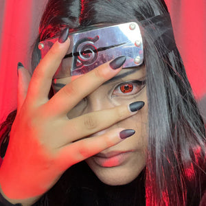 Magatama Red Costume Prescription Yearly Contact Lenses